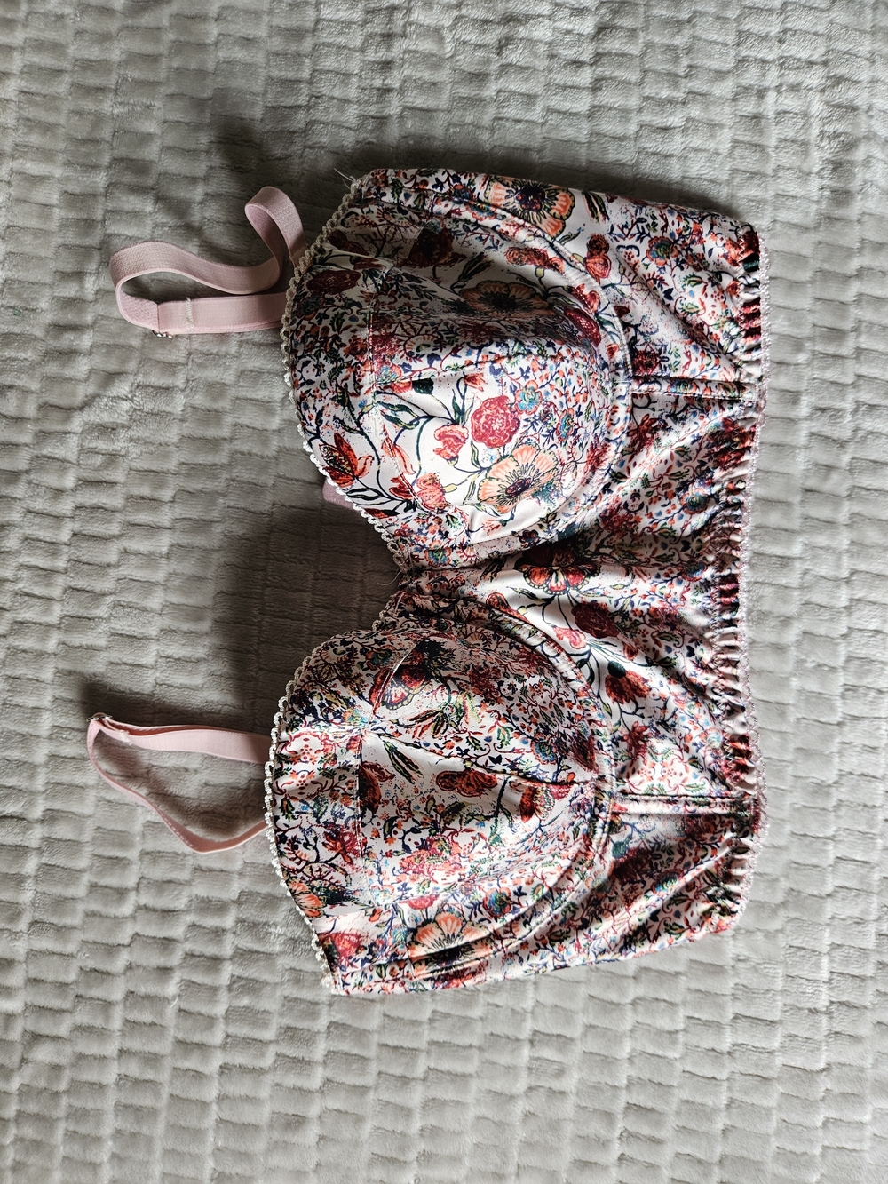 Victoria Sectet Multi Floral Print Mini Corset Top